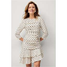 Ellos Collection Drape Puff Sleeve 3/4 Klänning