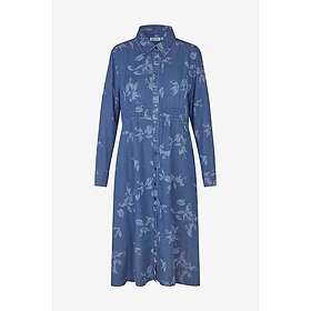 Masai MaNorvinu Skjortekjole Denim Midi Kjole