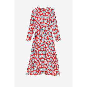 Marimekko Combu Tumma Mönster Midi Klänning