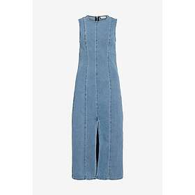 Vila Viwinona O-Neck Denim Lång Klänning