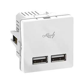 LK Fuga 2X AAK506D6701 Dobbelt USB-A Væglader 20W