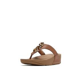 FitFlop Lulu Ultra-Jewel Toe-Post Tan (Women's)
