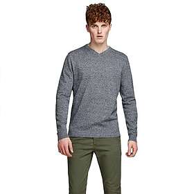 Jack & Jones Basic Knit V-neck Twisted With Jet Stream Sweater (Men's)