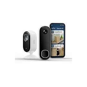 Arlo Essential 3 BUN3073-3001EUS Komplett innendørs sikkerhetsett med Video Door