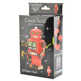 Crystal Puzzle Tin Robot Röd