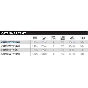 Shimano Fishing Catana Ar Tegt Wrap Teleskopisk Surfcasting 4.20m / 40-100g