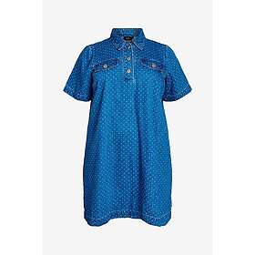 Zizzi Jmisha Denim Prick S/S Klänning