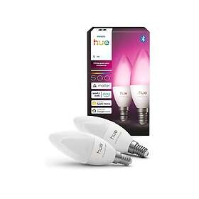Philips 929004295302 Hue Mignon White And Color Ambiance E14 806lm 8W 2-pack