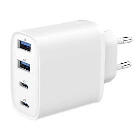 Gembird TA-UC-2A2C-PD40-01-W 4-port GaN USB rask lader 40W