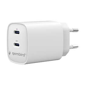 Gembird TA-UC-2C-PD45-01-W 2-port USB nopea laturi 45W