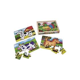 Playwood Neljä puupistaa laatikossa 12 Pieces