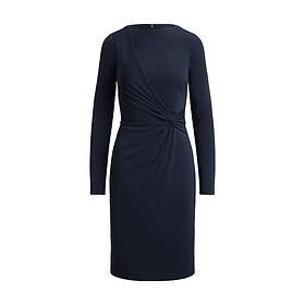 Ralph Lauren Twist-Front Jersey Boatneck Klänning