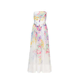 by Ti Mo Dotted Georgette Bandeau Maxi Dress