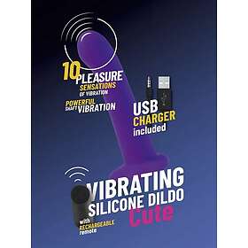 Vergite Vibrerande Silikon Dildo Med Fjärrkontroll 18cm