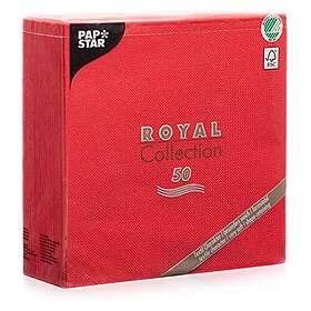 Papstar Royal Røde Servietter 40x40cm 50pcs