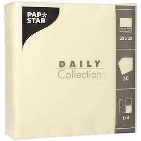 Papstar Daily Papirservietter Krem 32x32cm 50pcs