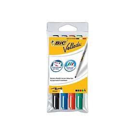 BIC Velleda 1741 Valkoinen White Taulupena 4-pack