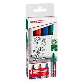 Edding 363 Valkoinen Taulupena 4-pack
