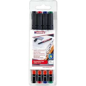 Edding 151F Marker 1.0mm (Black) 4-pack