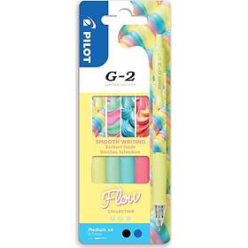 Pilot G-2 Gel Rollerball Pen 0.7mm (Flow) 4-pack