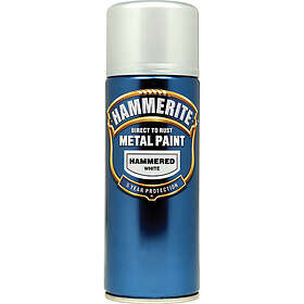 Hammerite Hammered Finish Spraypaint White 400ml