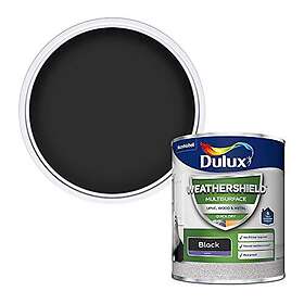Dulux Weathershield Multisurface Paint Satin Black 0.75L