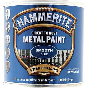 Hammerite Metal Paint Smooth Blue 0.25L