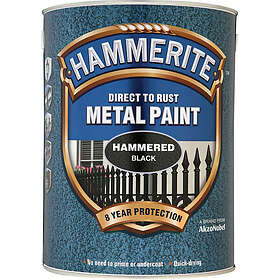 Hammerite Metal Paint Hammered Finish Black 0.5L