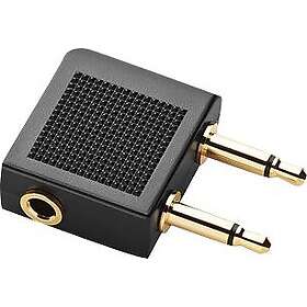 Jabra 14101-43 Flight flygplansljudadapter 3.5mm hane till stereo mini jack hona 90° kontakt