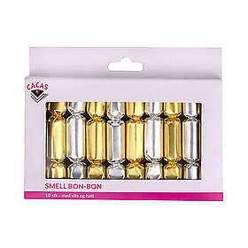 Cacas Latex Ballong Gull & Sølv Mix 10-pack