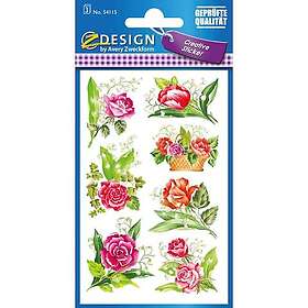 Z-Design Blomster Roser Dekorative Klistremerker 3