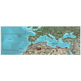 Garmin Eu723l Mar Mediterraneo Marine Charts Blue