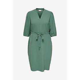 Only Carplana Mette V-neck 2/4 Kort Ärmelängd Wrap Midi Klänning