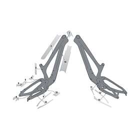Syncros Bold Linkin Runkojen suoja 296624-ClearMatt