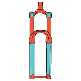 RideWrap Mtb Gaffel Ramvern Klistremerker RIDEWRW-CC-RT-M1-912