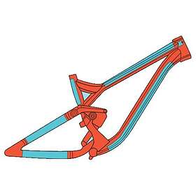 RideWrap Mtb Frame Guard Stickers RIDEWRW-CC-RT-G1-909