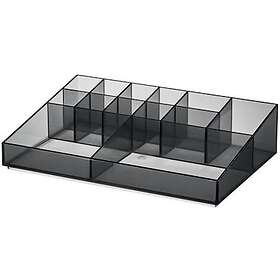 iDesign Oppbevaringsbrett SARAH TANNO 13rom sort