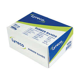 Lyreco Gummiband 100x2mm 100g brunt