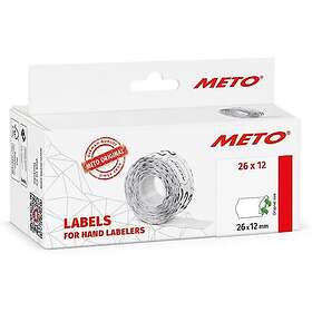 Meto Étiquette de prix 26x12 blanc amov. (6)