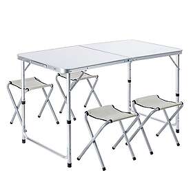 Campingset Hopfällbart campingbord 120cm