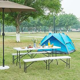 en.casa Ljusnarsberg Hopfällbart Campingbord 180x75x72cm