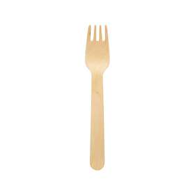 Duni Fourchette Petit 16cm bois (100)