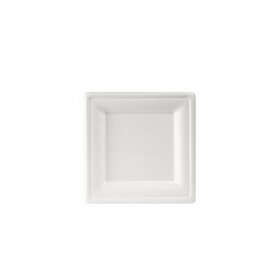 Duni Tallerken bagasse 20x20cm hvit (50)