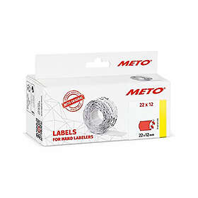 Meto Étiquette de prix 22X12mm rouge (6)