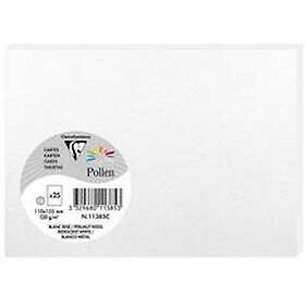 Pollen Kort 110x155mm perlemor hvit(25)