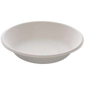 Tallerken dyp bagasse 18cm hvit (50)