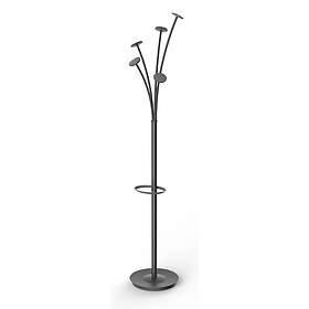 Alba Portemanteau 5 patères 187cm noir/métal