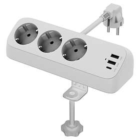 Grenuttak Power Strip 3-Way with USB 1.5m