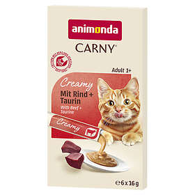 Animonda Carny Krämiga Kattgodis Nötkött & Taurin 24x16g