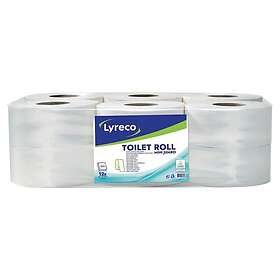 Lyreco Toalettpapper mini jumbo 2-lags 180m (12)